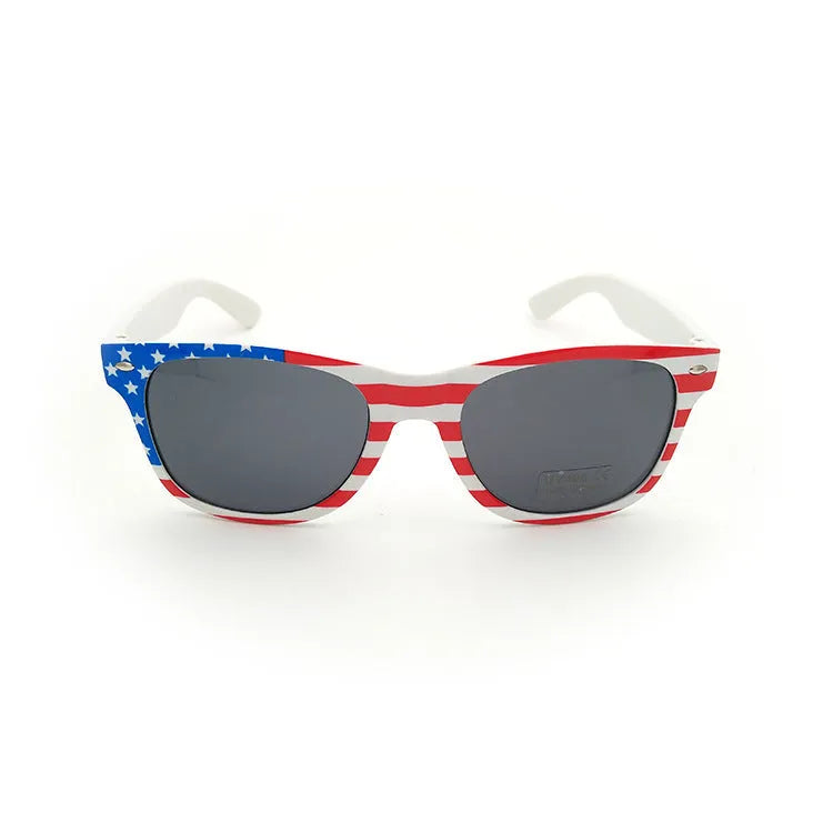 American flag glasses with metal frame and AC lenses for adult dance parties