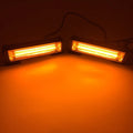 Yellow Model 208 strobe warning light with aluminium alloy and PC housing, 160mm in diameter.