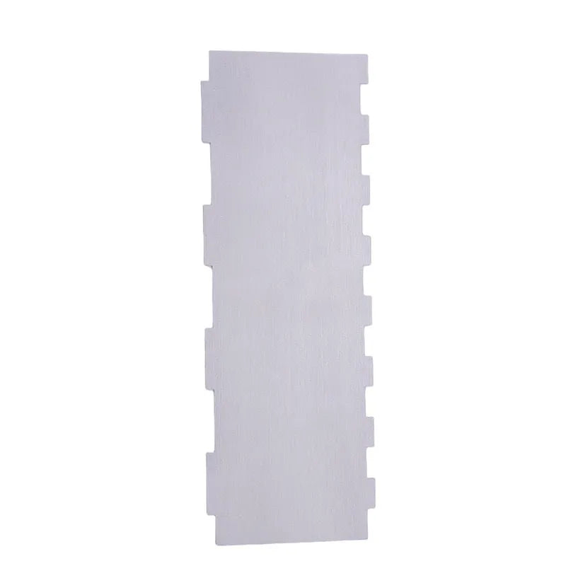 Stainless steel cake scraper with polygon pattern design for cake decorating