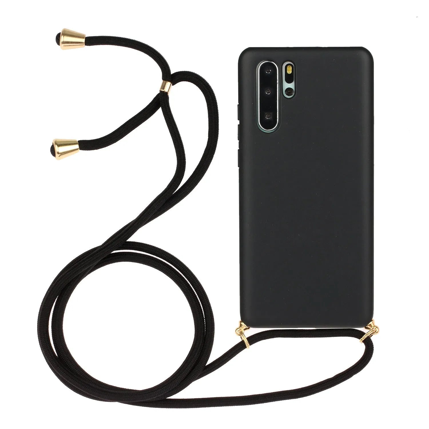 Huawei P30 phone case with wrist strap lanyard and floral design in multiple colour options.