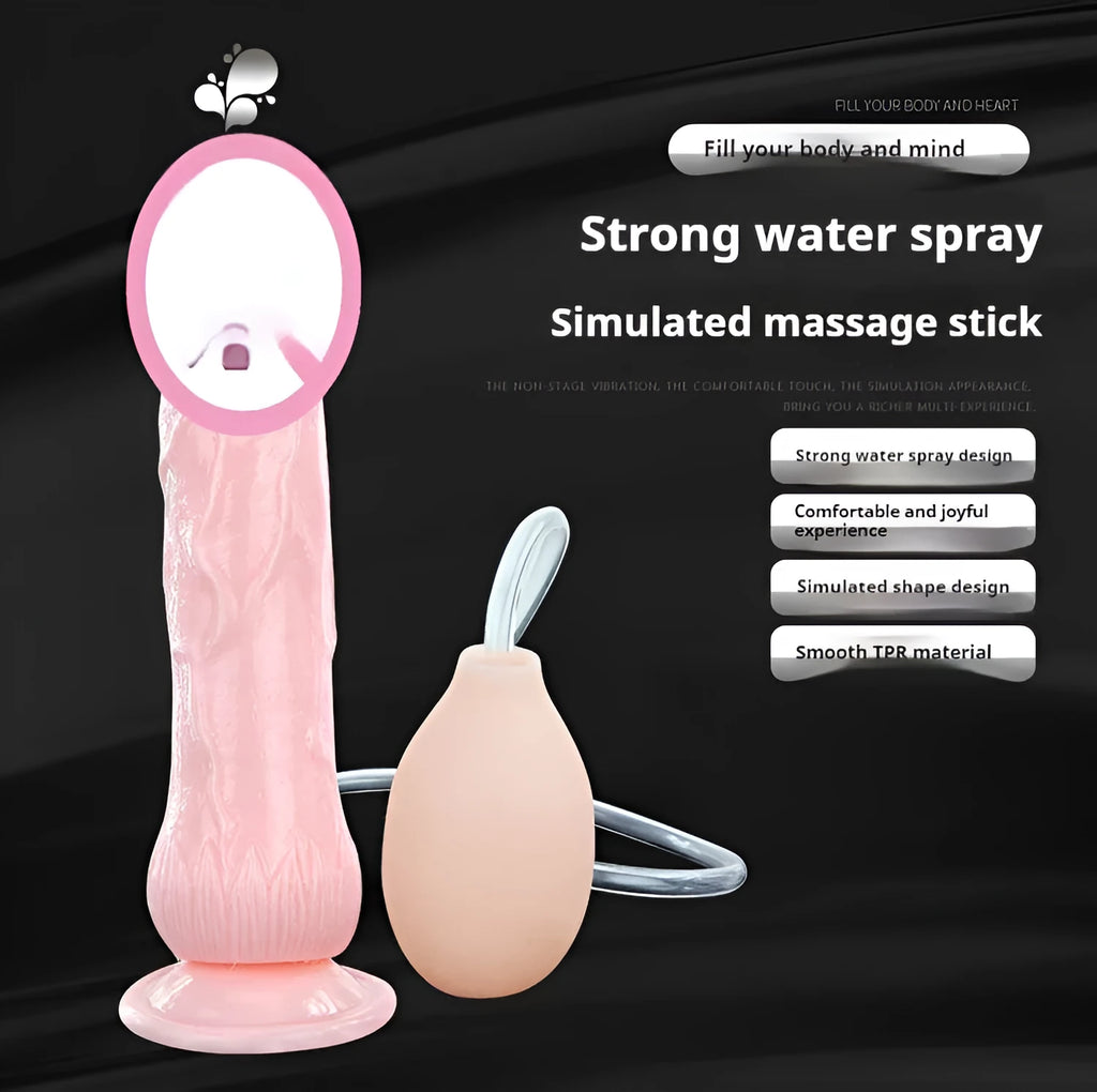 Flesh coloured realistic dildo with suction cup base, 200mm long
