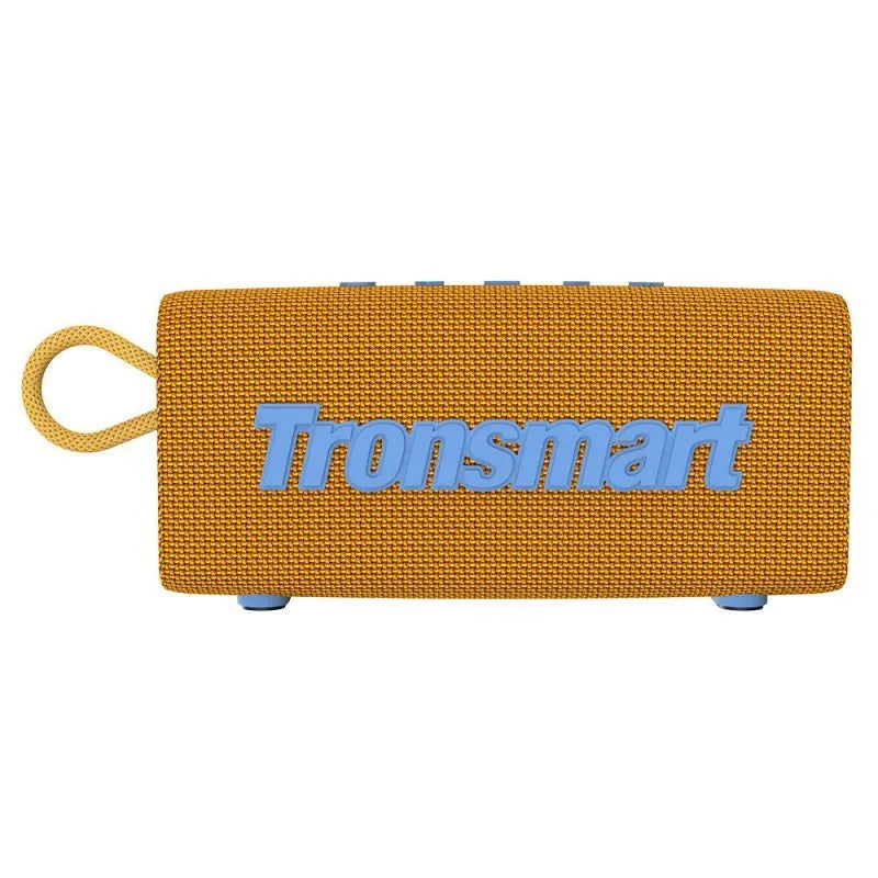 Portable waterproof Bluetooth speaker in multiple colours including camouflage, black, blue, orange, red, and grey