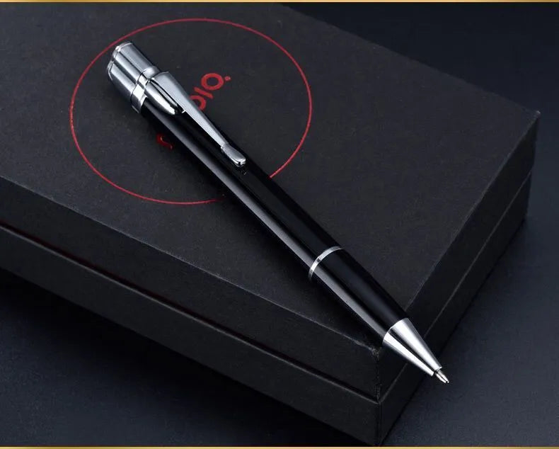 Windproof metal jet pen lighter in assorted colours showing slim refillable design