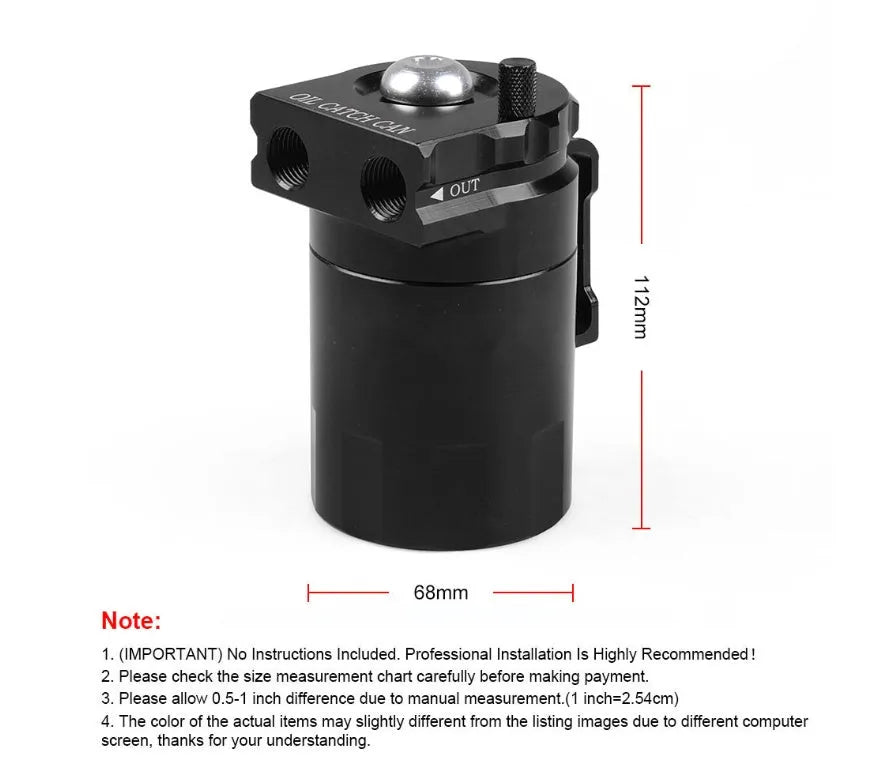 Aluminium alloy oil separator kit for Ford Expedition in black, blue, red, or silver