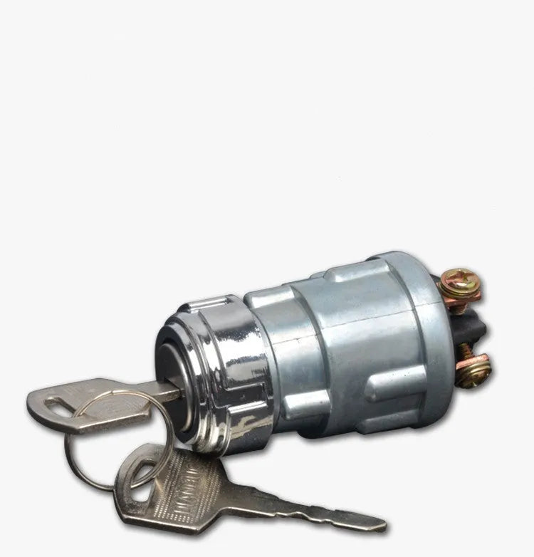 Copper ignition switch with key for trucks, forklifts and agricultural vehicles