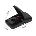 Automatic mouse cage trap showing metal and plastic construction options in small, medium, large sizes
