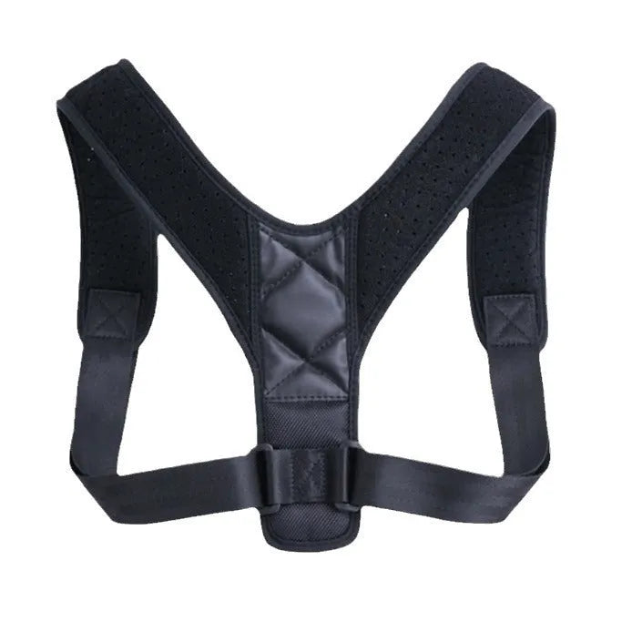 Babaka style back correction band for sitting posture support with adjustable nylon straps