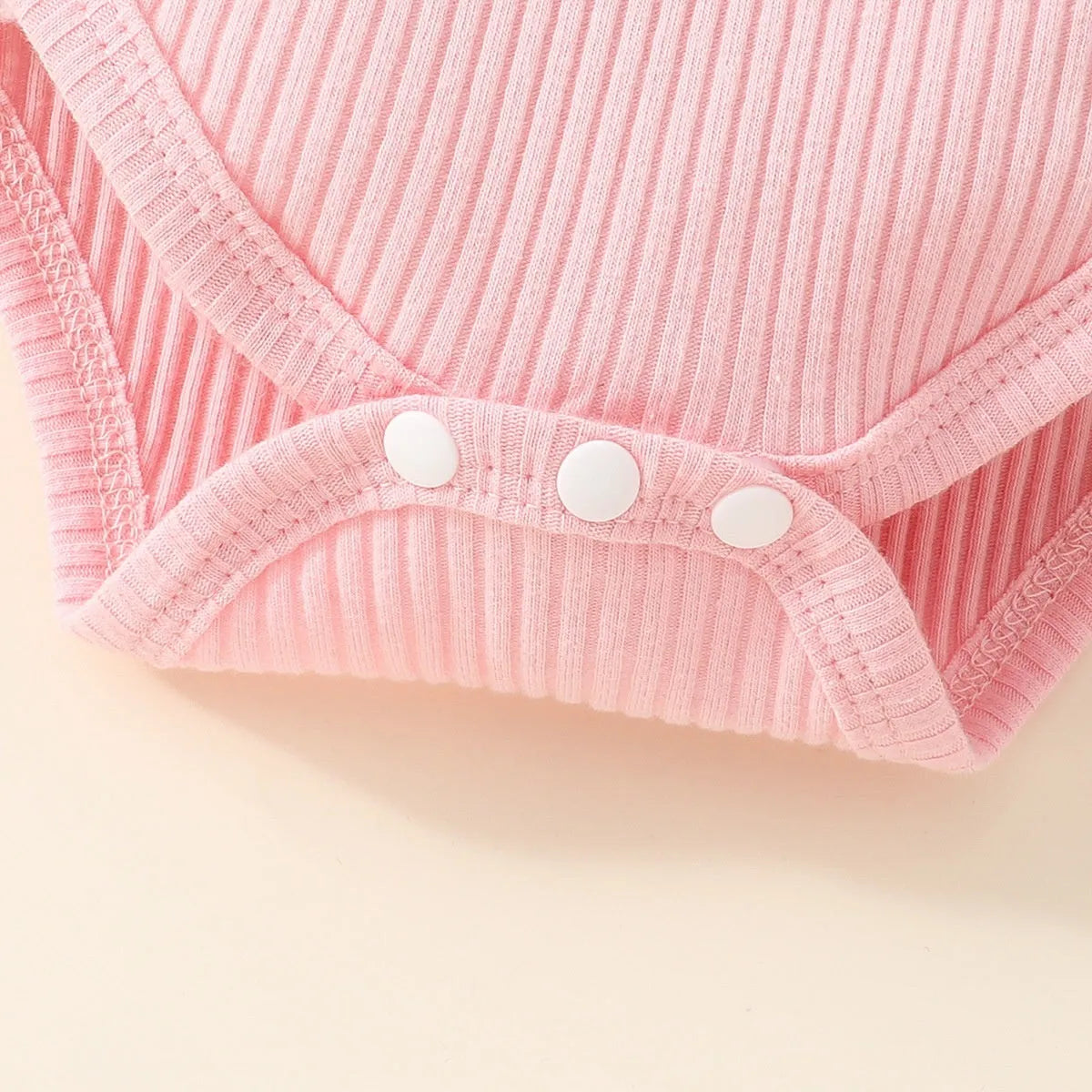 Girls summer romper three-piece set in LB345 pink with sleeveless hoodie and shorts on white background