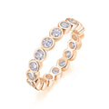 Moissanite wedding ring set in gold, platinum, and rose gold, S925 silver with platinum plating, sizes 5-9