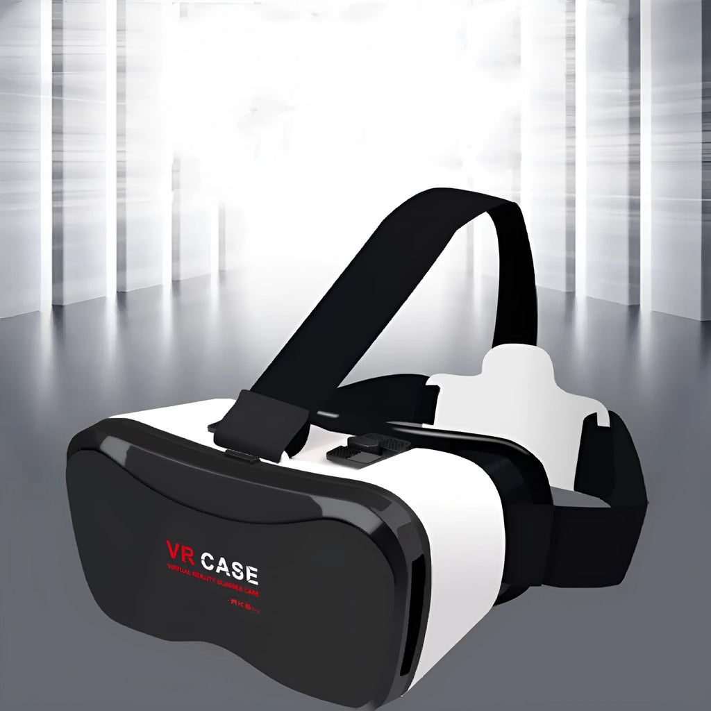 Black VR glasses head-mounted virtual reality goggles with 40mm lens for smartphones