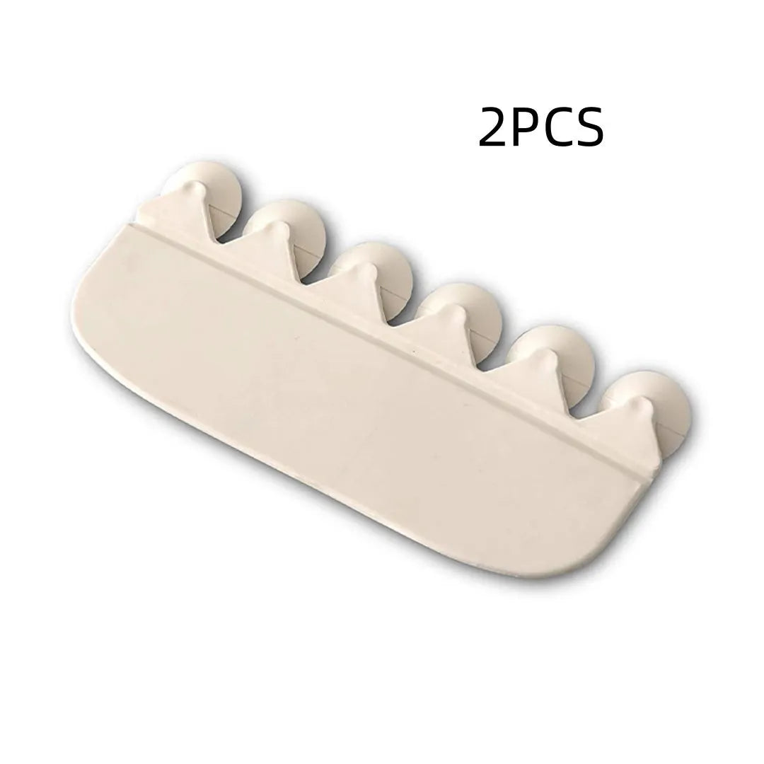 White PVC toilet training splash guard for children placed on toilet seat