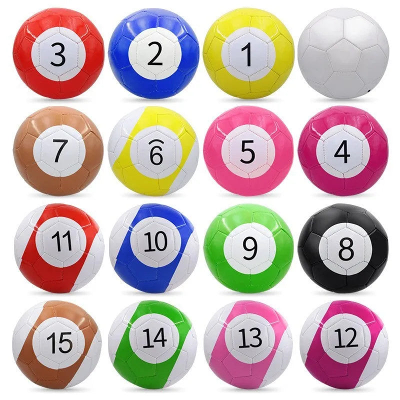 PVC football in sizes 3, 4 and 5 with machine-sewn construction for training and competition