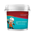 1kg tub of transparent acrylic waterproof adhesive for bathroom tiles and brick repairs with glove brush