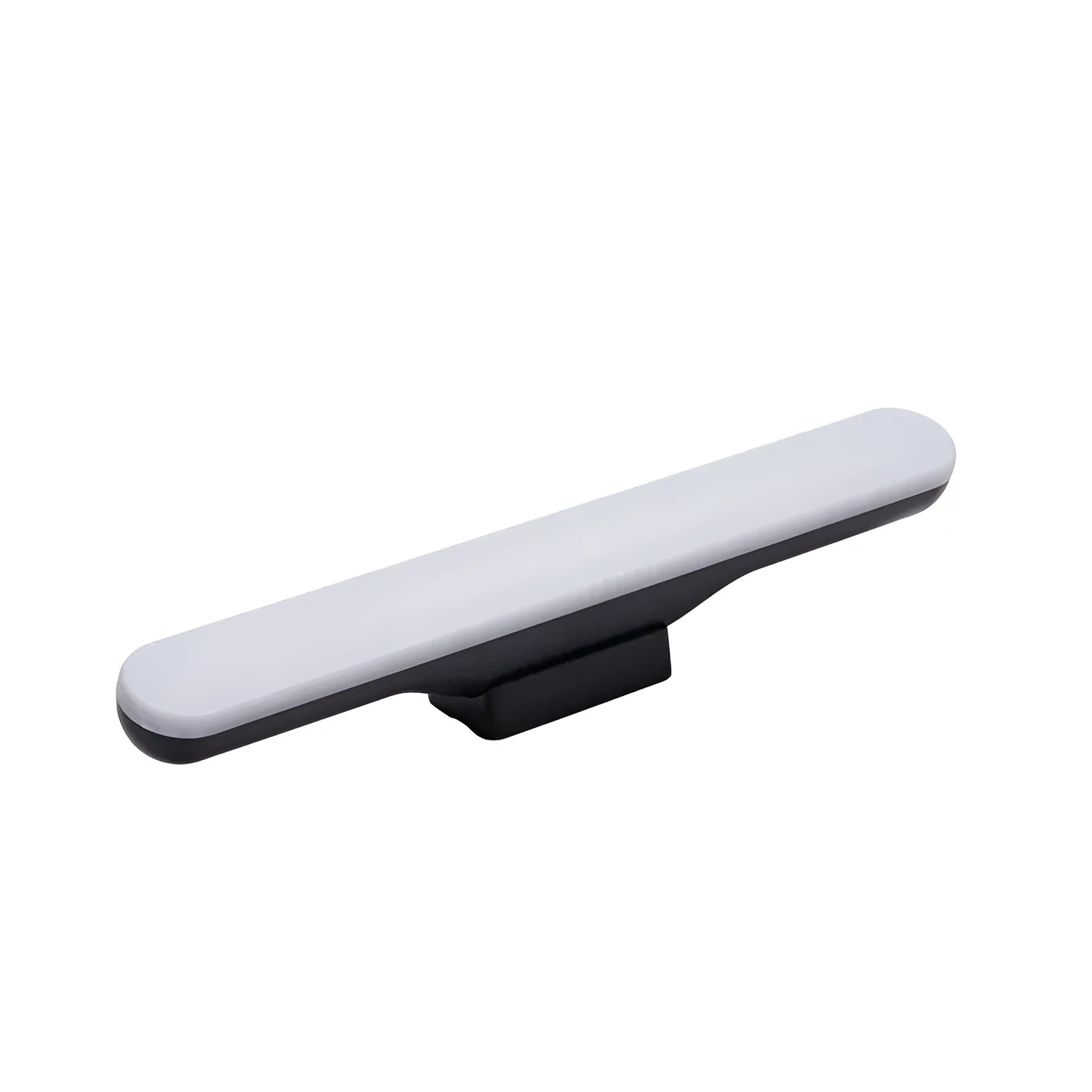 Modern LED desk lamp with touch controls and adjustable brightness settings on wooden desk