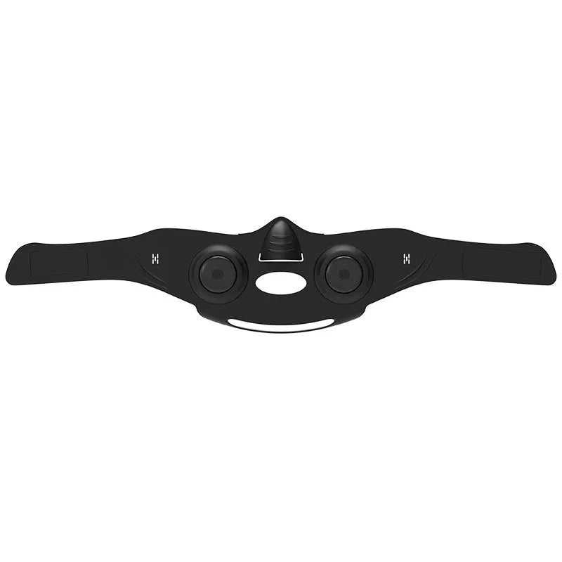 Black photon beauty mask device with USB connection for facial treatments