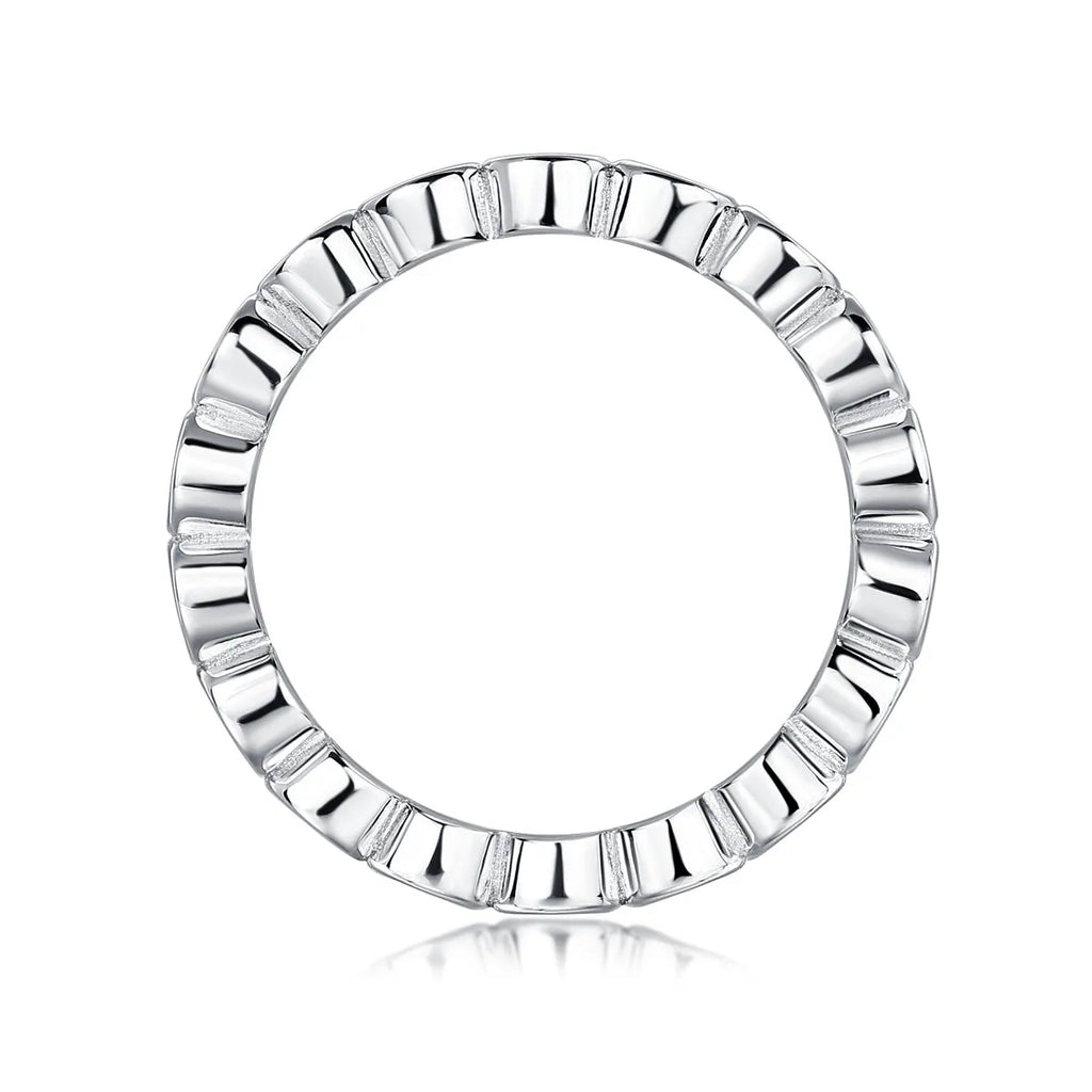 Moissanite wedding ring set in gold, platinum, and rose gold, S925 silver with platinum plating, sizes 5-9