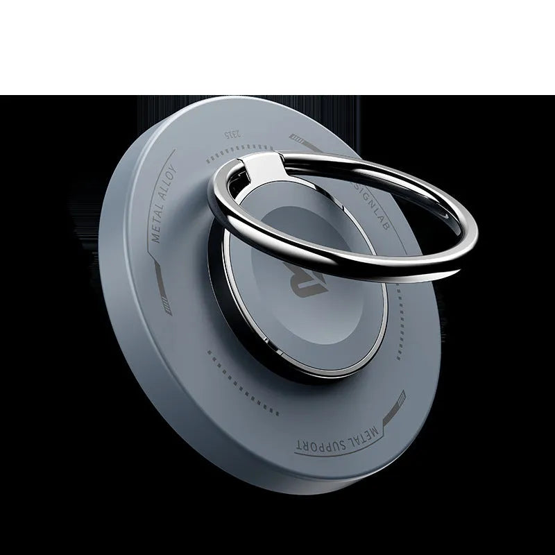 Three-in-one wireless charger bracket for W51 with Type-C input in black finish on a desk