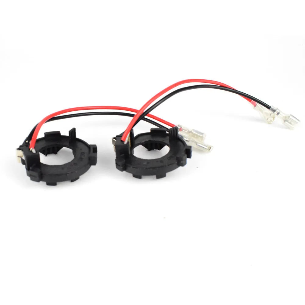 Black H7 LED headlight adapter bracket for Volkswagen car LED conversion kit
