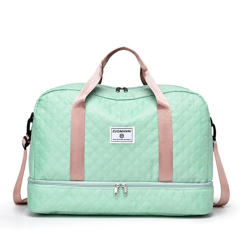 Oxford cloth buggy travel bag with 36-55 litre capacity in solid colour options