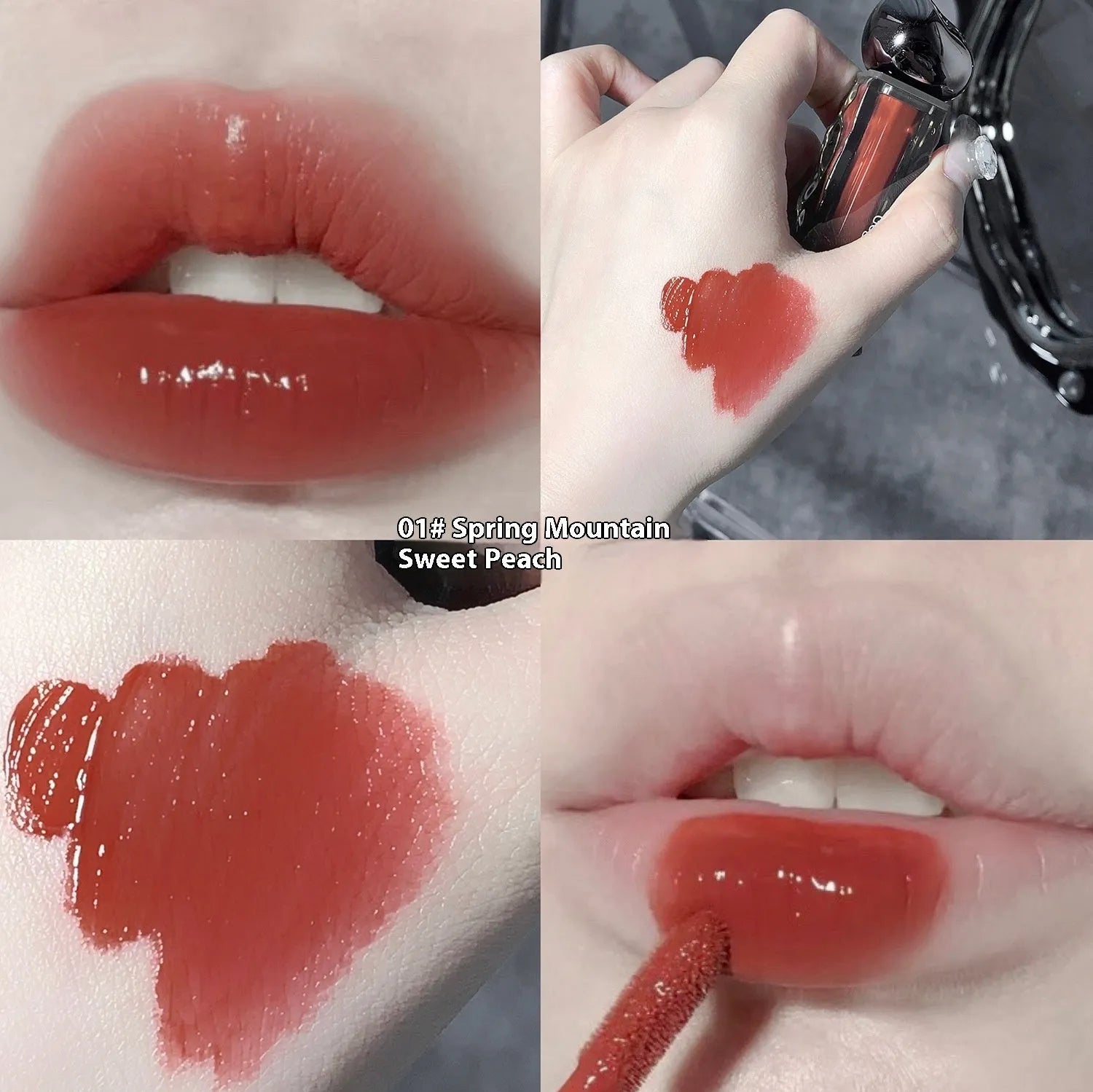 Glacier Lava Lip Lacquer tube in one of seven colour numbers for a mirror-like glossy finish.