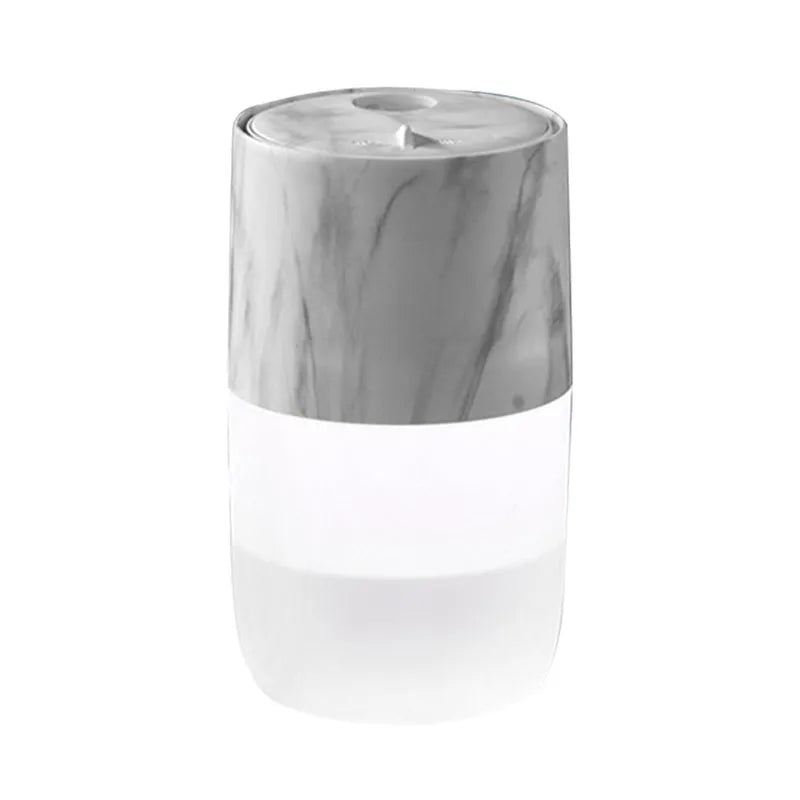 Portable ultrasonic humidifier with jellyfish lamp and essential oil in white, 81x81x145mm
