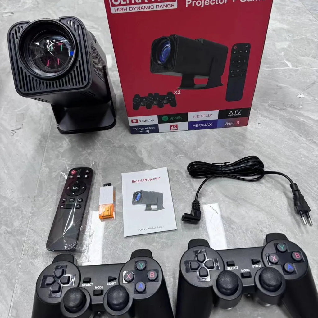 720p wireless home projector set for game machine connectivity with international standard certifications