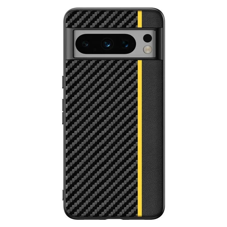 Carbon Fiber Kevlar anti-fall ultra-thin phone case for Google Pixel, shockproof, heat dissipation, imitation leather, all-inclusive hot pressing