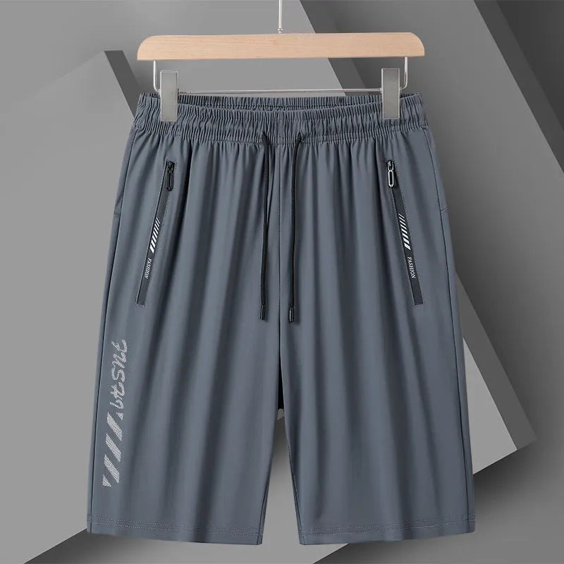 Men's quick-dry nylon sports shorts in loose fifth pants style