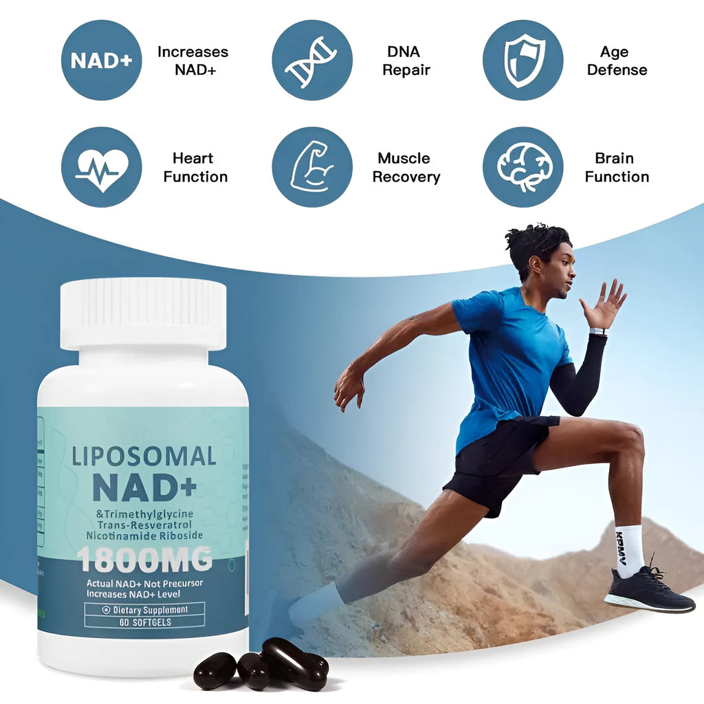 Bottle of Nicotinamide Mononucleotide Gel capsules with a choice of 60 or 120 count.
