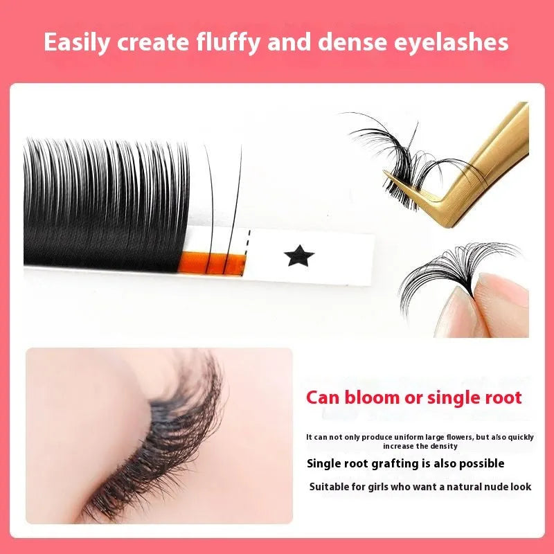 Pair of dense 16-row false eyelashes made from matte wool mink hair, showing voluminous length.