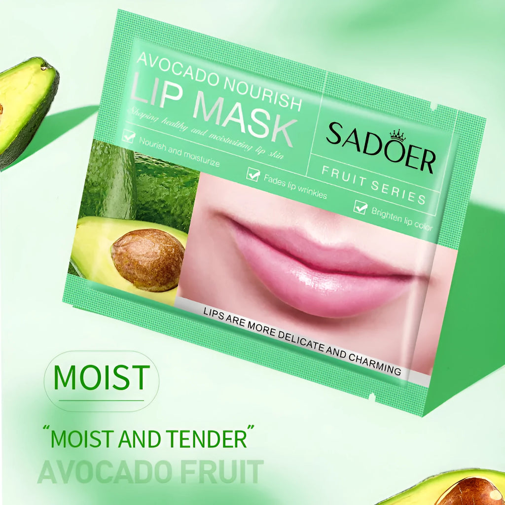 SADOER Avocado Fruit Series Lip Mask 8g Nourishing Lip Treatment for Dry Lips Universal Skin Type Standard Specification