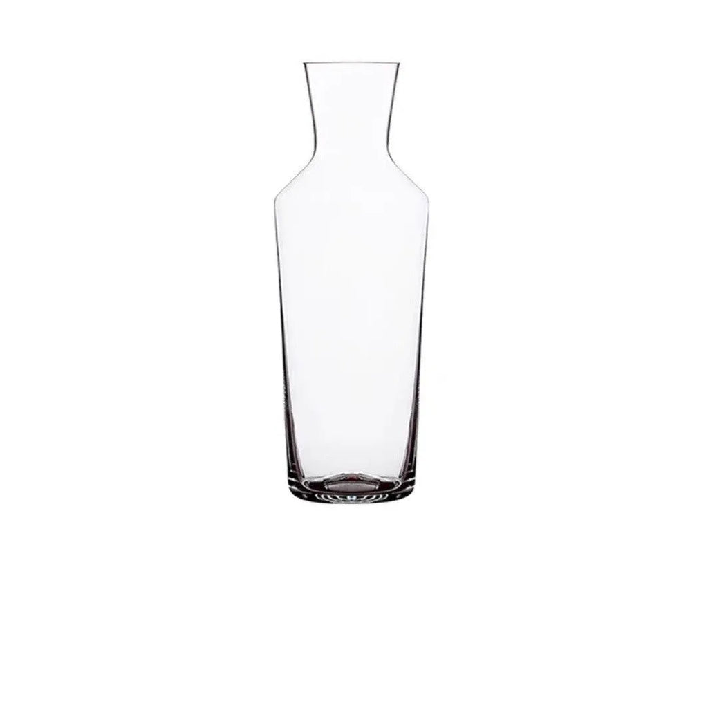 Household crystal glass wine decanter with liquor divider, 1450ml capacity, modern simple style, solid colour