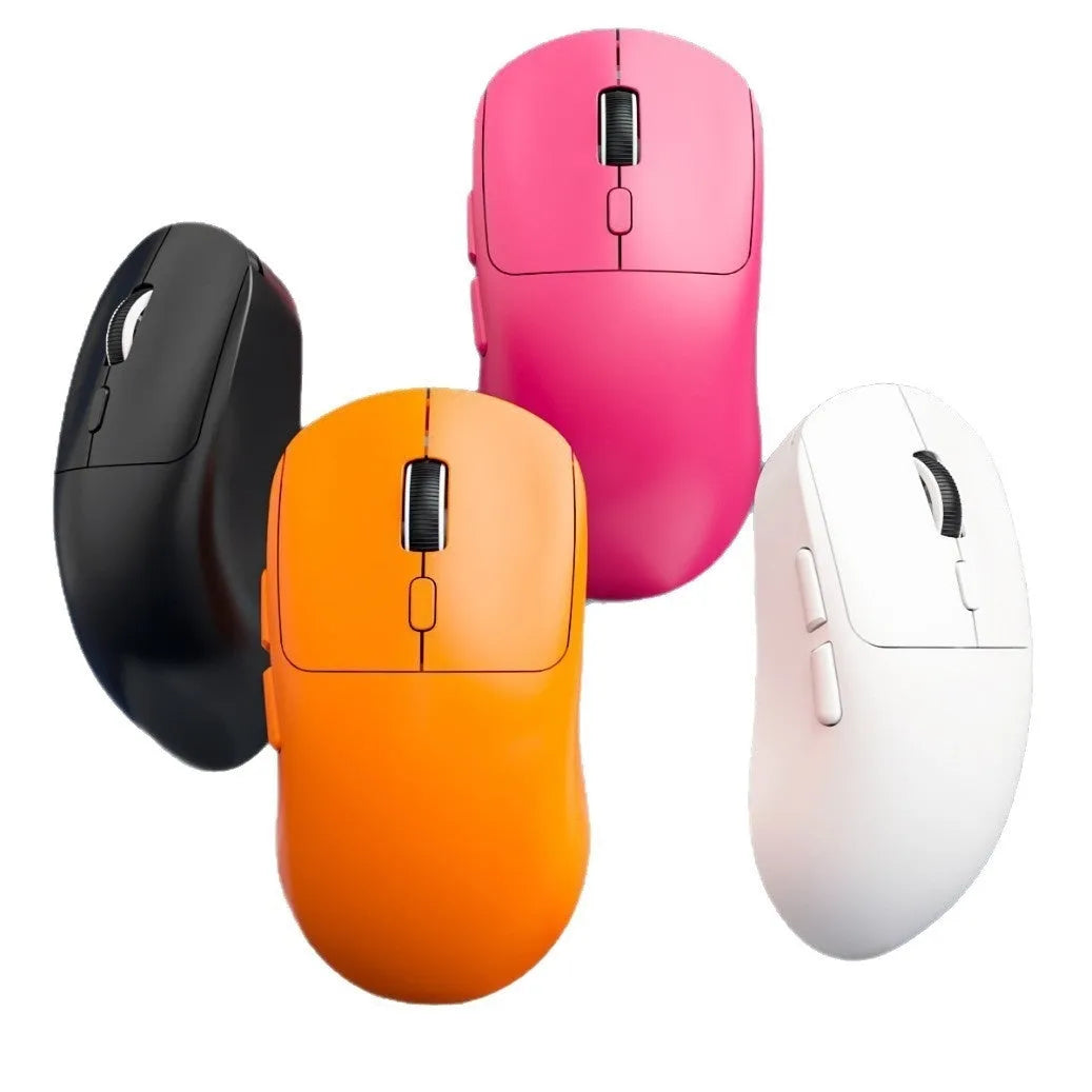 Multi-colour three-mode Bluetooth wireless mouse with USB receiver and charging cable for laptop use