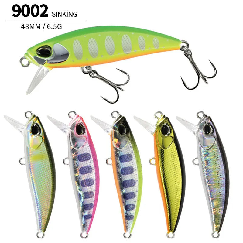 48mm Japanese mino fishing lure for mandarin fish and snakehead in multiple colours