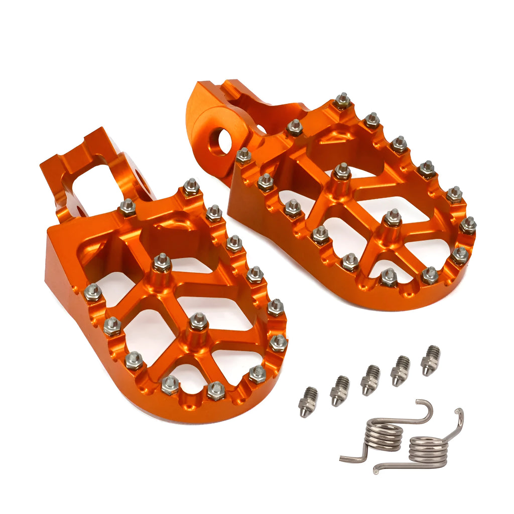 KTM aluminium alloy foot pedal in orange for motocross modification