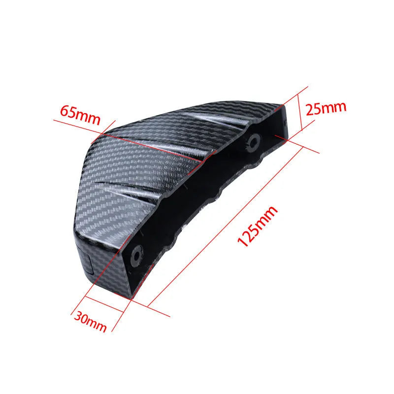 Black ABS triangle rear spoiler with carbon fibre pattern for general motors vehicles