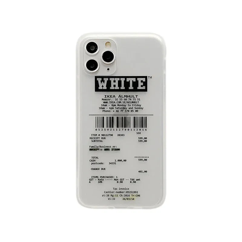 Letter frosted TPU phone case for iPhone with shock absorbing protection and unique letter design