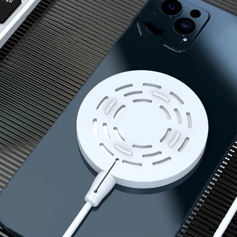 White silicone protective cover on Magsafe wireless charger, shockproof and easy clean