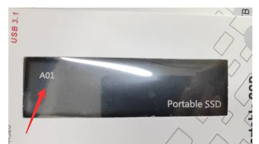 Ultra-thin metal mobile SSD external hard drive showing red colour option with capacity size display