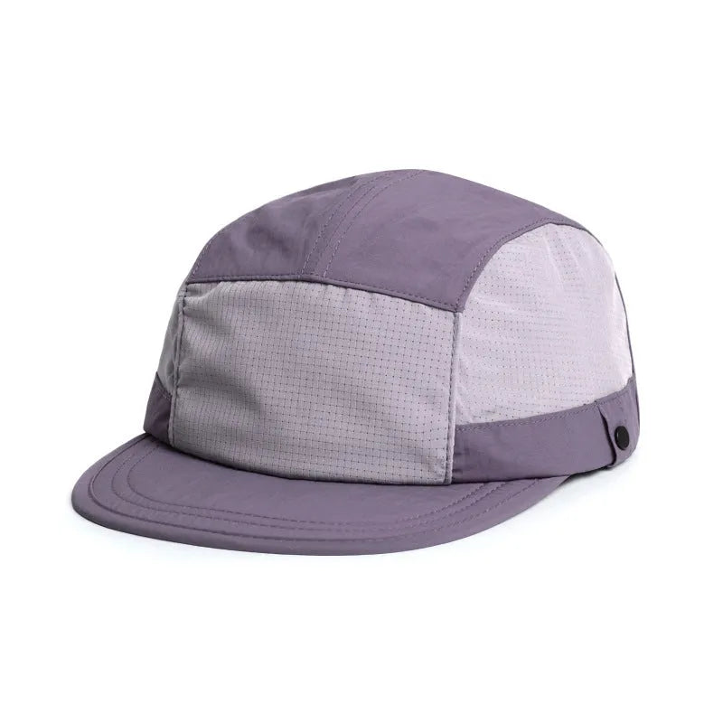 Dome crown soft tongue sun hat in Army Green colour, made from quick-drying polyester fabric.