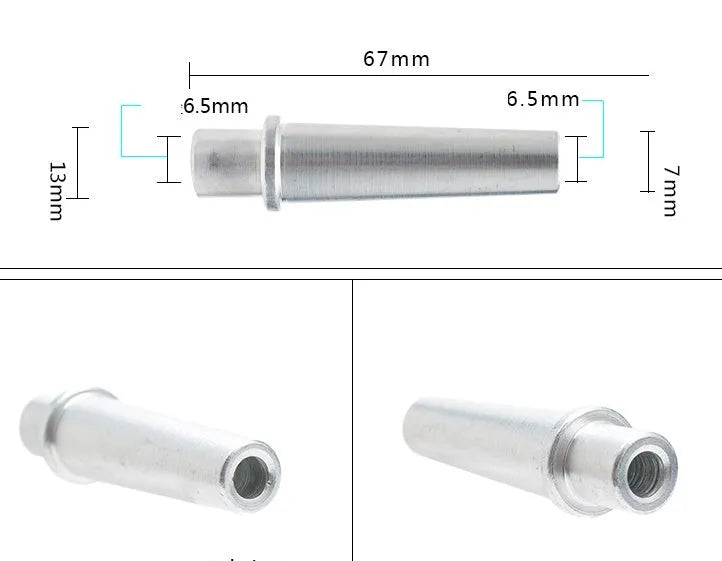 Portable pneumatic sandblasting gun with blue housing and 6.5mm nozzle