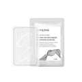 Single pair of micro needle eye mask patches for under-eye skincare application.