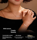 Stainless steel digital bracelet with diamond-set numbers on display, shown in rose gold, gold, and steel colour variants.