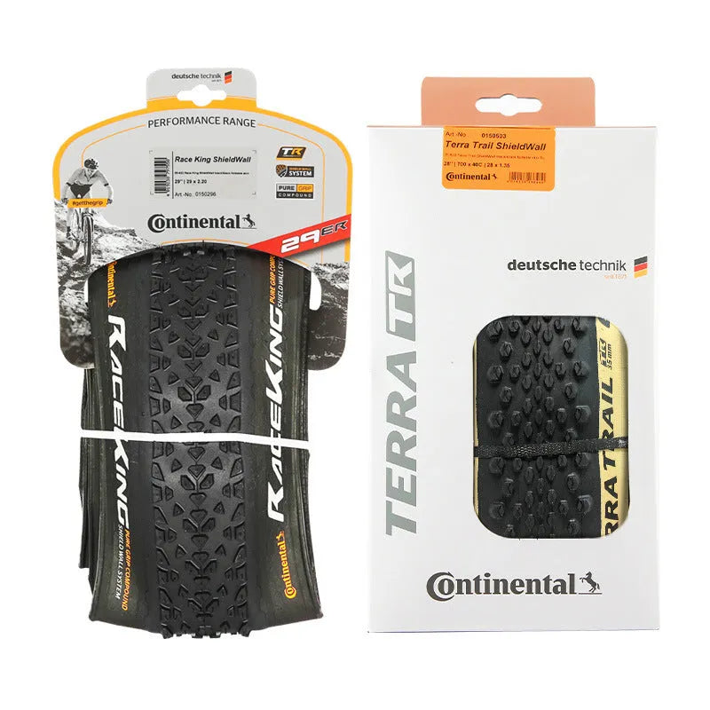 Mountain bike folding outer tyre replacement with 180 TPI construction in yellow and white colours