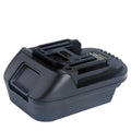 Black Milwaukee to Makita battery adapter for DM18M and H99F models