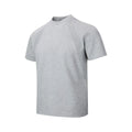 Men's loose fit black short sleeve t-shirt with textured air layer stitching detail