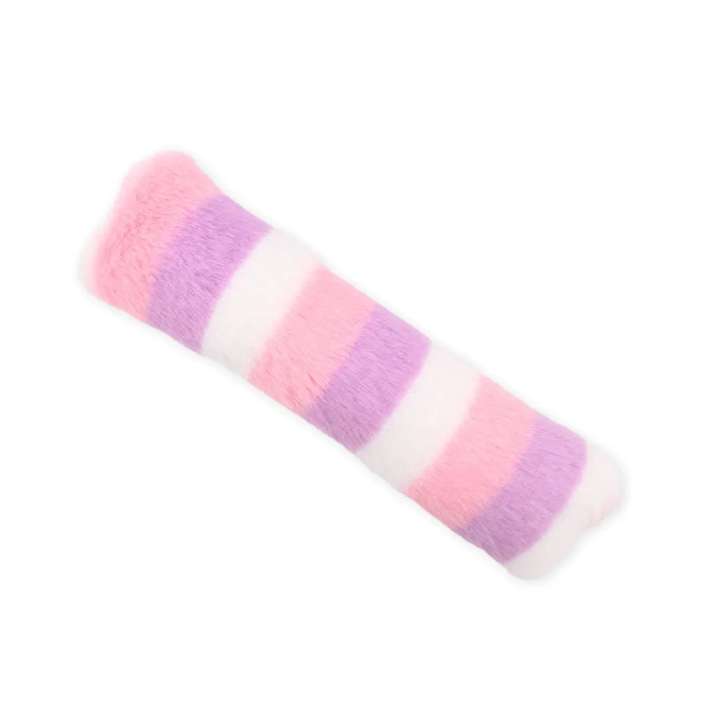 Colourful soft plush cat pillow toys with crinkle sound and catnip filling for interactive play