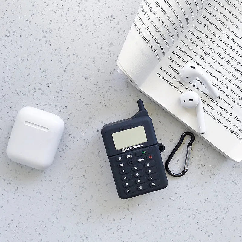 Cartoon animal design silicone case for AirPods 1 and 2 generation in multiple colour options