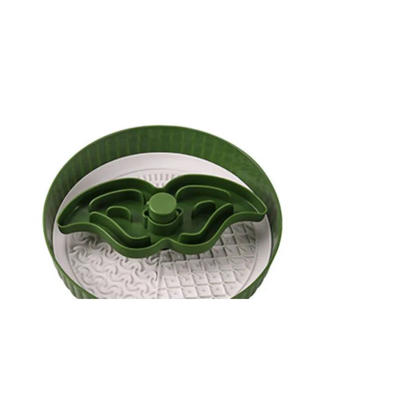 Pet feeding bowl with rotating game board and silicone anti-choke pad in various colour options