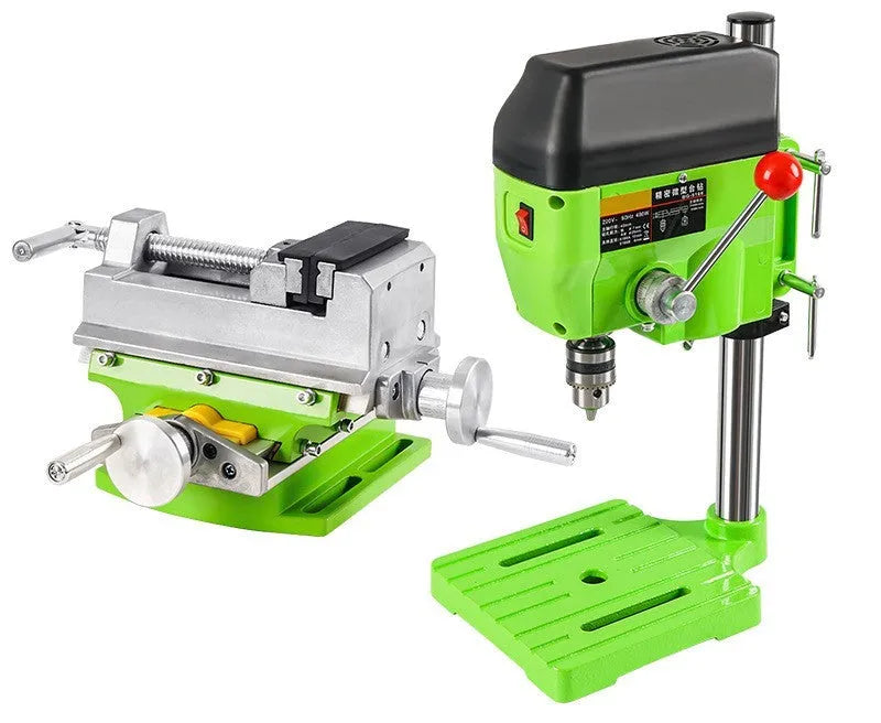 240W bench drill milling machine with cross bench pliers and heavy duty pliers for workshop use